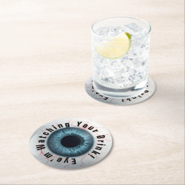 Oog let op je Drink Ronde Kartonnen Onderzetter