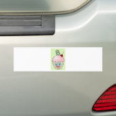 Oog Leuke Acht van het Gezicht van het Patroon van Bumpersticker (Op auto)