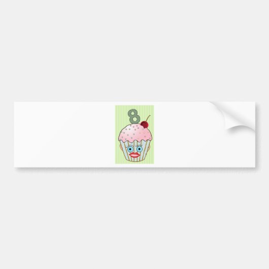 Oog Leuke Acht van het Gezicht van het Patroon van Bumpersticker (Voorkant)