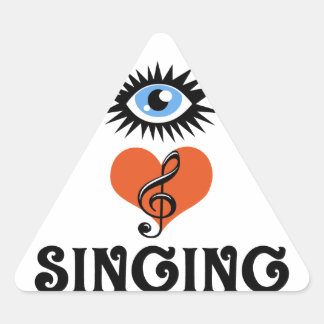 Oog Liefde Zingende geschenken Sticker