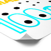 Oog maakte het 100 dagen 100 dagen schoolstudent poster (Hoek)