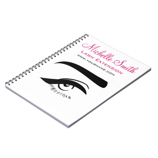 Oog met de uitbreiding van de eyelinerzweep het notitieboek (Linkerzijde)