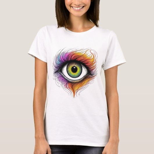 Oog met etherische vlam t-shirt (Voorkant)