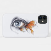 Oog met goudvisstaart Case-Mate iPhone case (Achterkant (horizontaal))