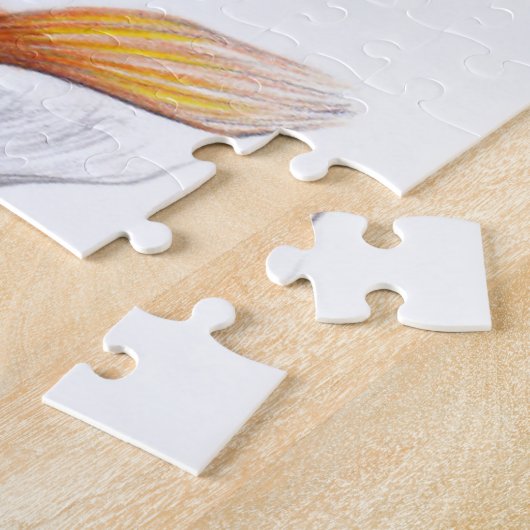 Oog met goudvisstaart legpuzzel (Zijkant)