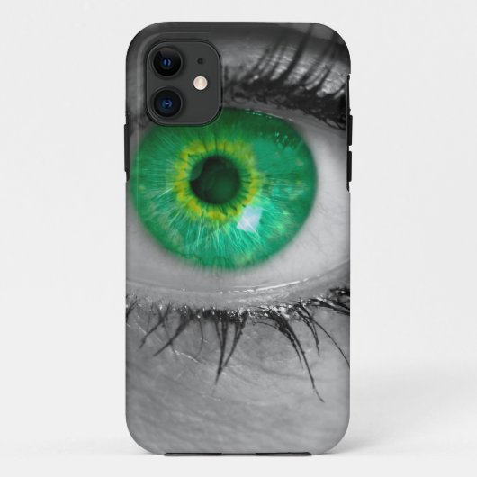 Oog met groene iris bekijkt het concept viewer mac Case-Mate iPhone case (Achterkant)