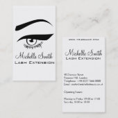 Oog met lange wimpers Lash Extension visitekaartje (Voorkant / Achterkant)