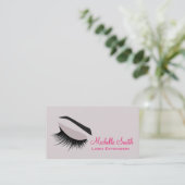 Oog met lange wimpers Lash Extension visitekaartje (Staand voorkant)