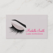 Oog met lange wimpers Lash Extension visitekaartje (Voorkant)