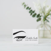 Oog met lange wimpers Lash Extension visitekaartje (Staand voorkant)