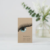 oog met sterren Rustic kraft make-up artiest eyela Visitekaartje (Staand voorkant)