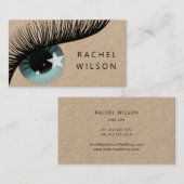 oog met sterren rustige kraft make - up artiest ey visitekaartje (Voorkant / Achterkant)