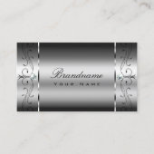 Oog met zilveren gekrikte juwelen visitekaartje (Voorkant)