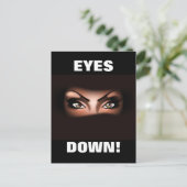 OOG NAAR beneden! Briefkaart (Staand voorkant)