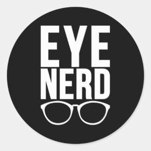 Oog Nerd Opticianry Opticians Ronde Sticker