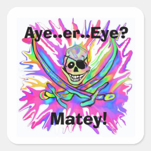 Oog of Oog? Matey Stickers