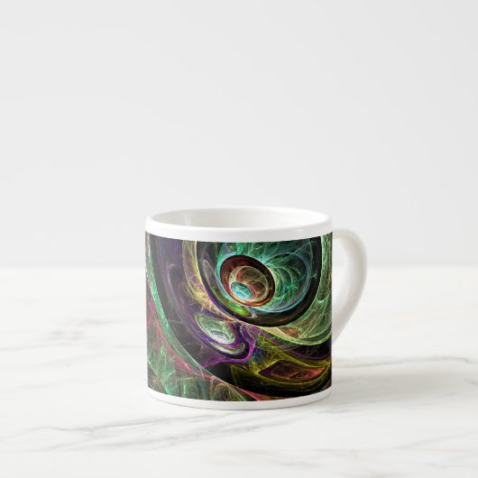 Oog om Oog Abstracte Art Espresso Mok (Voorkant rechts)