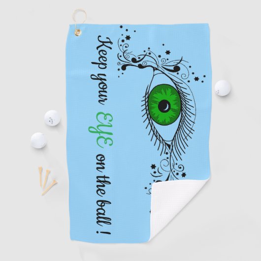 oog op de bal golfhanddoek (Insitu)