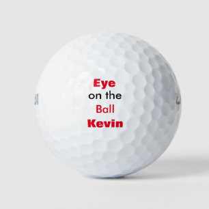 Oog op de Bal Naam Tekst> Gepersonaliseerde Golfba