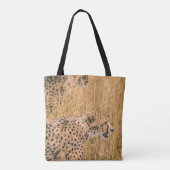 OOG OP DE DOELLEOPARD DIERENFOTO TOTE BAG (Achterkant)
