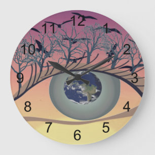 Oog op de wereld - Natuur & Earth Art Grote Klok