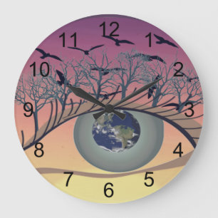 Oog op de wereld - Natuur & Earth Art Grote Klok