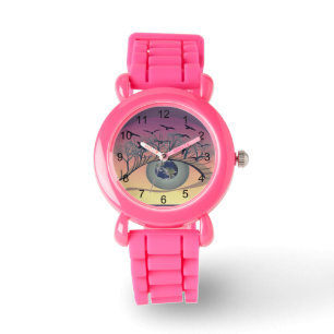Oog op de wereld - Natuur & Earth Art Horloge
