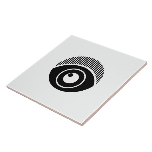 Oog op je motief tegeltje (Zijkant)