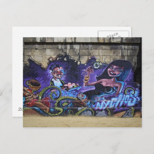 Oog op vork briefkaart (Voorkant / Achterkant)