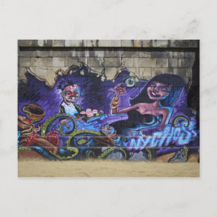 Oog op vork briefkaart