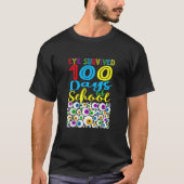Oog overleefde 100e schooldag t-shirt (Voorkant)