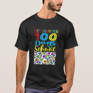 Oog overleefde 100e schooldag t-shirt