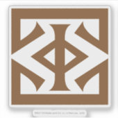 Oog-pictogram op het Sauron-plein Sticker (Voorkant)