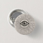 Oog Retro Ruimte Kunst Ronde Button 3,2 Cm (Voorkant /achterkant)