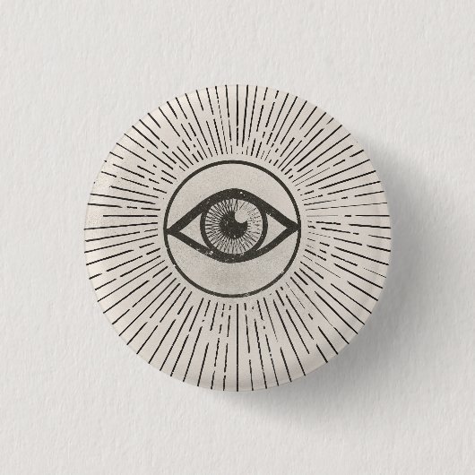 Oog Retro Ruimte Kunst Ronde Button 3,2 Cm (Voorkant)