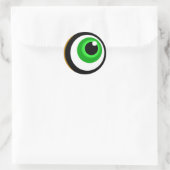 oog ronde sticker (Tas)