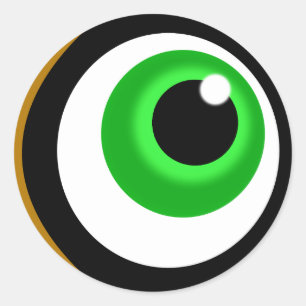 oog ronde sticker