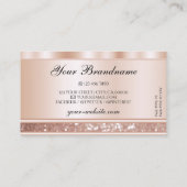 Oog Roos Goud Mousserend glitter met Logo Visitekaartje (Achterkant)