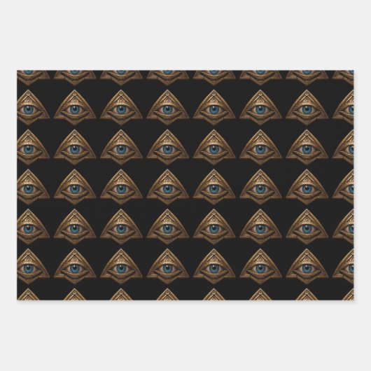 Oog schattig grappig mooi inpakpapier vel (Voorkant)