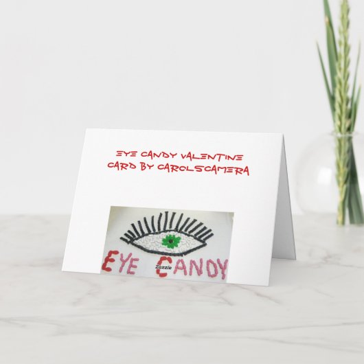 Oog Snoep Valentijn Kaart (Achterkant)