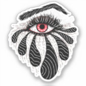 Oog Tattoo Gotische Kunst Sticker (Voorkant)