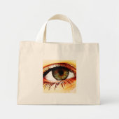 Oog tecanem mini tote bag (Voorkant)