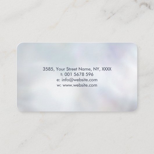 Oog - Triple Moon - Gemstone en goud Visitekaartje (Achterkant)