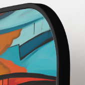 Oog Valentijn hart liefde art deco Pickleball Paddle (Links Detail)