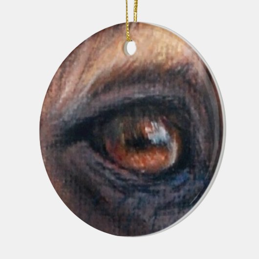 Oog van banden keramisch ornament (Links)