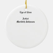 Oog van banden keramisch ornament (Achterkant)