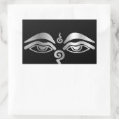 Oog van Boeddha - Boeddhisme Symbool Rechthoekige Sticker (Tas)