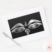 Oog van Boeddha - Boeddhisme Symbool Rechthoekige Sticker (Envelop)