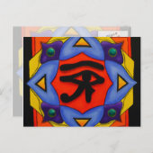 Oog van Briefkaart van paarden (Voorkant / Achterkant)