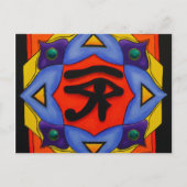 Oog van Briefkaart van paarden (Voorkant)